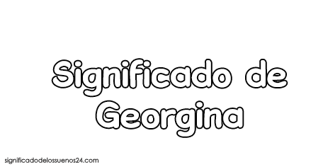 significado de georgina